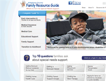 Tablet Screenshot of familyresourceguide.org